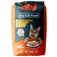 Mr. Meow Dry Cat Food - 20x1kg (Chicken Tuna)