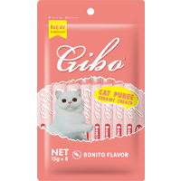 GIBO Cat Puree - 15g x 8 (Bonito Flavor)