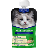 AMNA Cat Spout Pouch - 100gm (Chicken & Catnip)