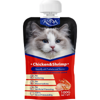 AMNA Cat Spout Pouch - 100gm (Chicken & Shrimp)
