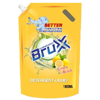 BruX Detergent Liquid - 1800ml (Lemon Attack)