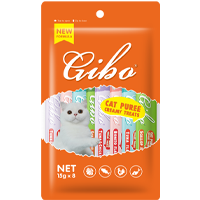 GIBO Cat Puree - 15g x 8 (Mixed Flavor)