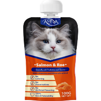 AMNA Cat Spout Pouch - 100gm (Salmon & Roe)