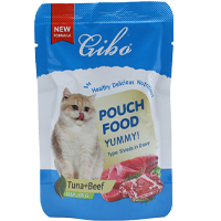 GIBO Cat Pouch Food - 85g (Tuna + Beef)