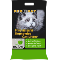 Ren Kat Premium Bentonite Cat Litter 10L – Green Apple