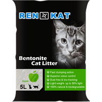 Ren Kat Bentonite Cat Litter 5L – Green Apple