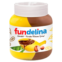 Fundelina Chocolate Hazelnut Banana Spread in Glass Jar 350g