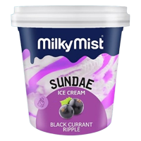 Milky Mist Sundae Black Currant Ripple Ice Cream 125ml