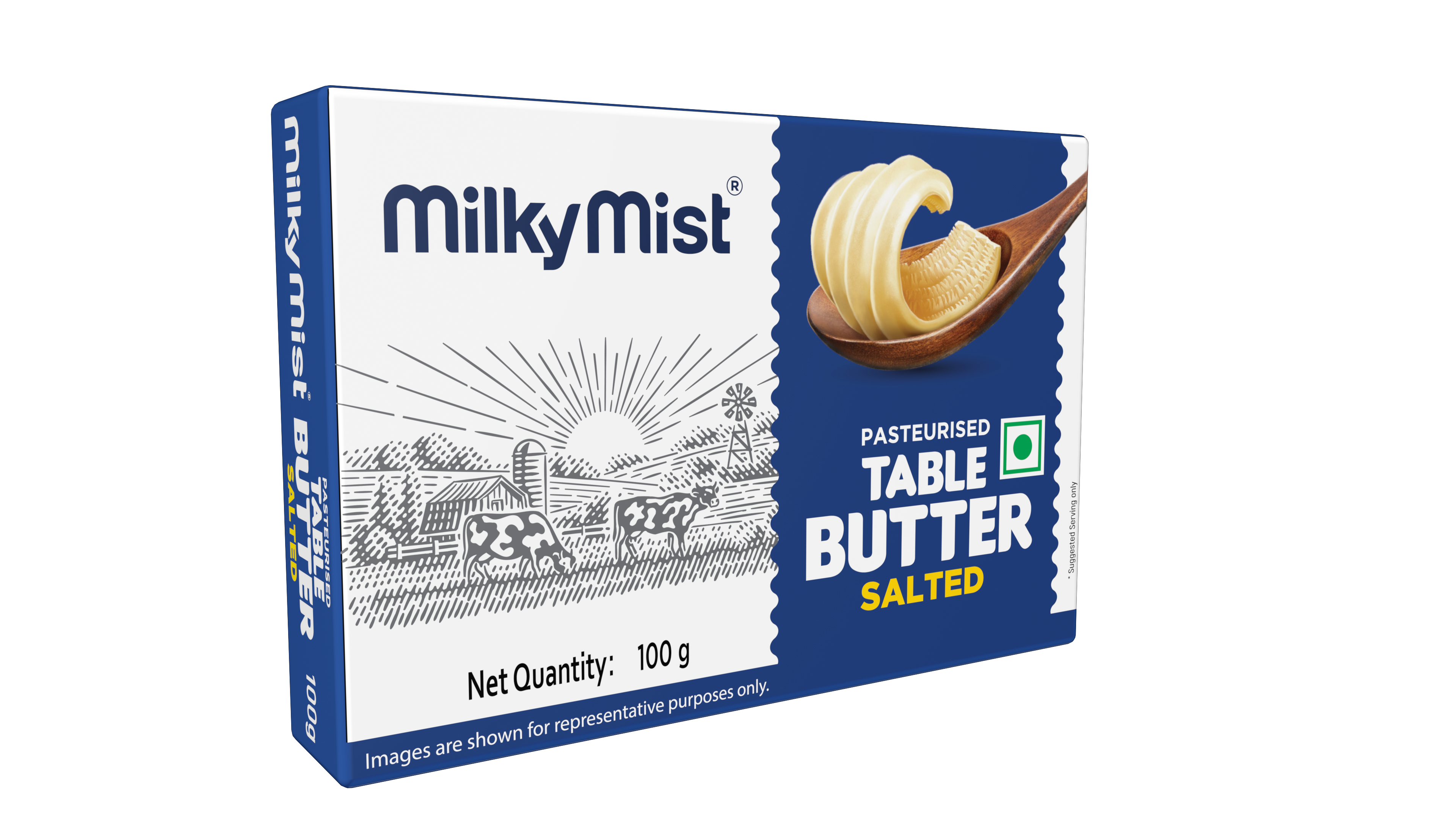 Milky Mist Pasteurised Table Butter Salted 100g