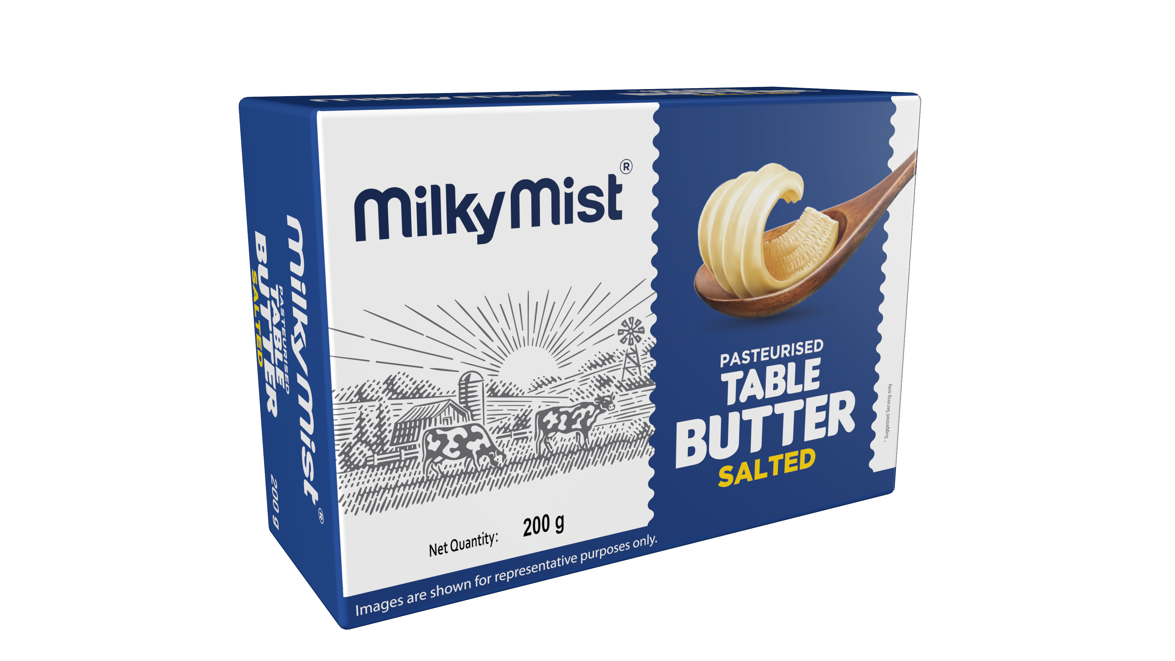 Milky Mist Pasteurised Table Butter Salted 200g