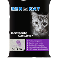 Ren Kat Bentonite Cat Litter 5L - Lavender