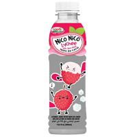 Nico Nico Lychee 30% Juice Drink Nata De Coco 500ml