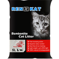 Ren Kat Bentonite Cat Litter 5L – Rose