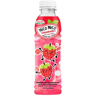 Nico Nico Strawberry 30% Juice Drink Nata De Coco 500ml