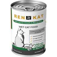 Ren-Kat Wet Cat Food - 400g (Tuna with Chicken Jelly Pate)