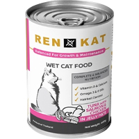 Ren-Kat Wet Cat Food - 400g (Tuna with Salmon & Chicken Jelly Pate)