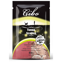 GIBO Cat Jelly - 80g (Tuna & Scallop)