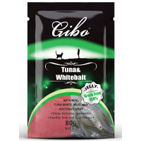 GIBO Cat Jelly - 80g (Tuna & Whitebait)