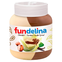 Fundelina Chocolate Hazelnut Vanilla Spread in Glass Jar 700g