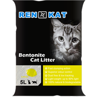 Ren Kat Bentonite Cat Litter 5L - Lemon